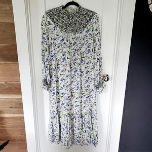 Zara Smocked Midi Dress